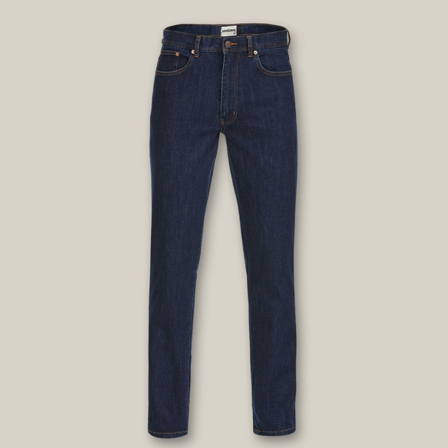 Clothing Hard Yakka Jeans | Mustang Regular Fit Stretch Work Jean - Indigo