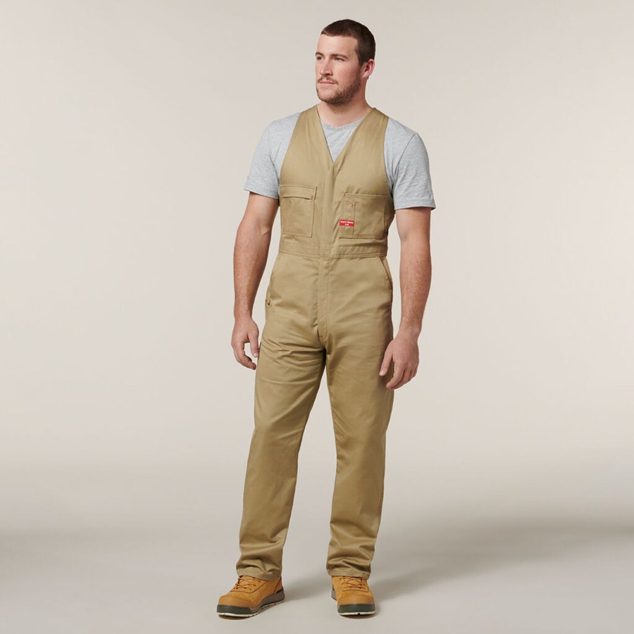 Clothing Hard Yakka Coveralls & Overalls | Action Back Cotton Overall