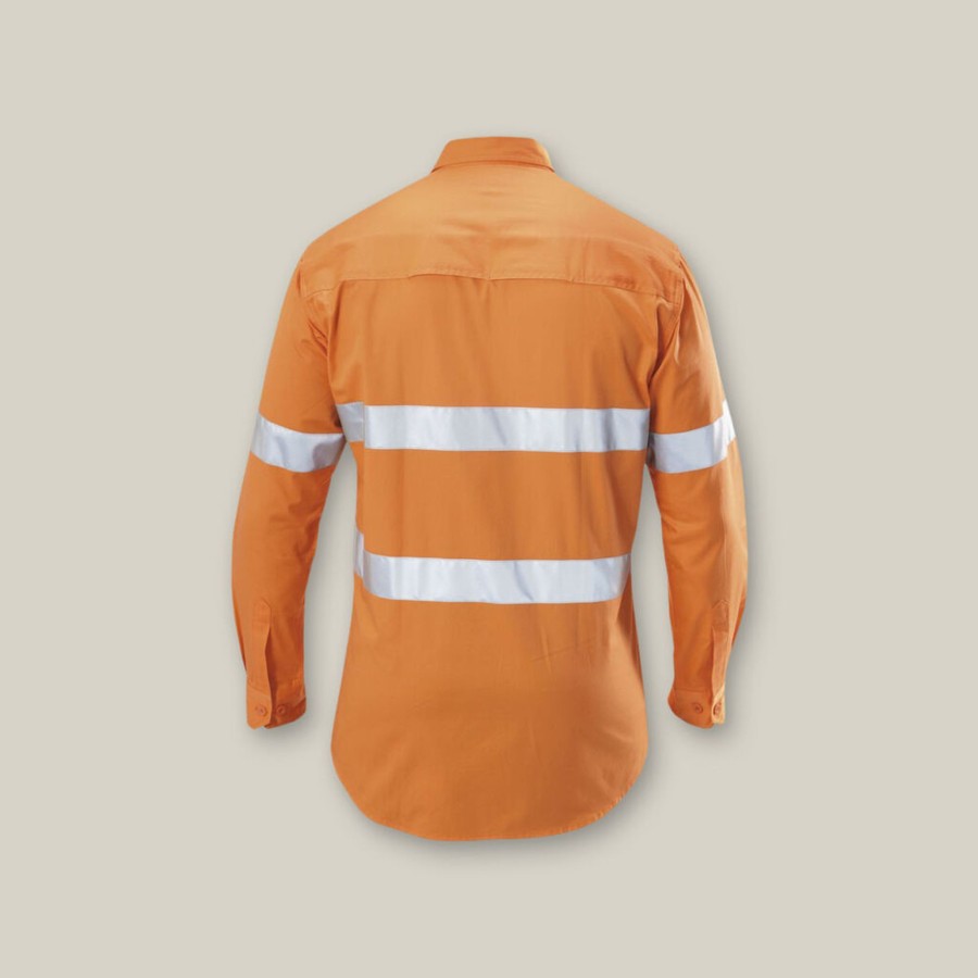 Clothing Hard Yakka Hi-Vis | Koolgear Hi-Vis Taped Vented Cotton Twill Shirt