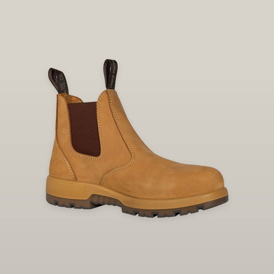 Boots Hard Yakka Elastic Sided | Outback Pull On Steel Toe Pr Safety Boot - Wheat