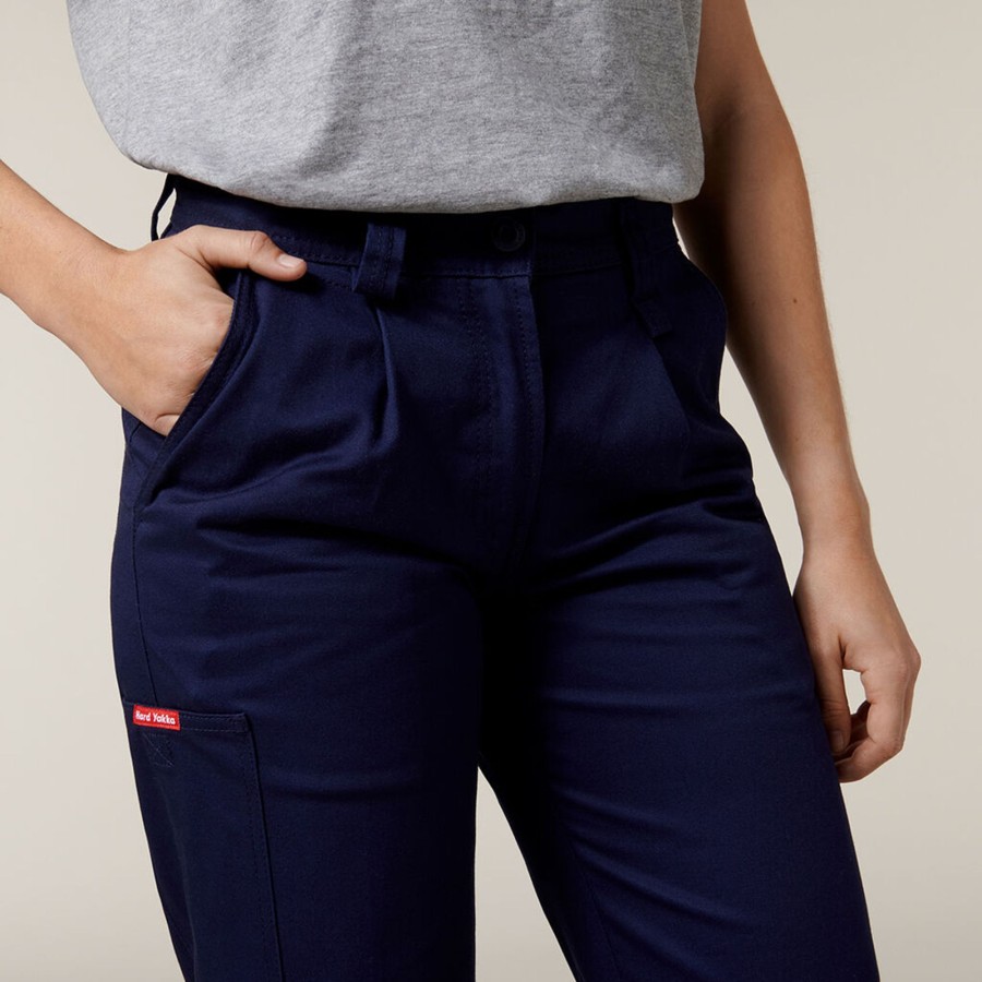 Clothing Hard Yakka Pants | Women'S Cotton Drill Work Pant — Overalsstore