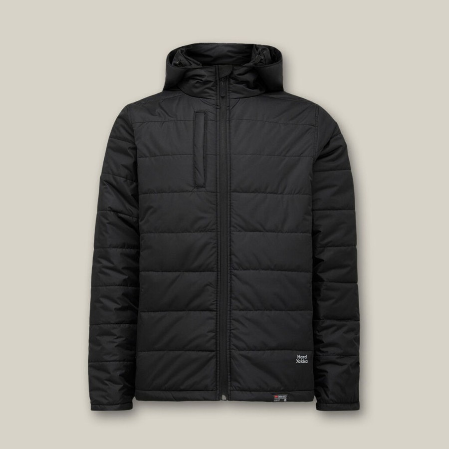 Clothing Hard Yakka Jackets & Vests | Hooded Puffer Jacket 2.0