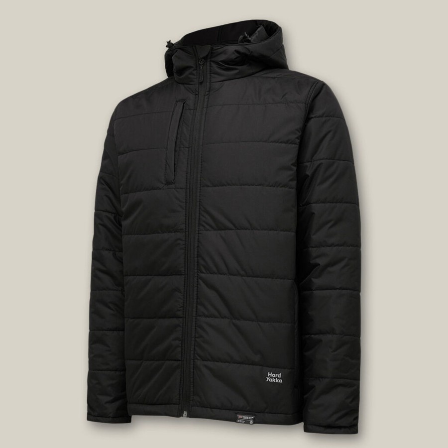 Clothing Hard Yakka Jackets & Vests | Hooded Puffer Jacket 2.0