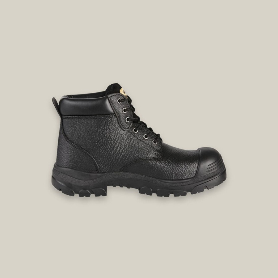 Boots Hard Yakka Steel Toe | Gravel Lace Up Steel Toe Safety Boot - Black