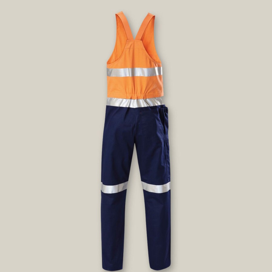 Clothing Hard Yakka Hi-Vis | Hi-Vis 2Tone Action Back Cotton Taped Overall