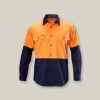 Clothing Hard Yakka Hi-Vis | Core Hi-Vis 2 Tone Vented Long Sleeve Shirt