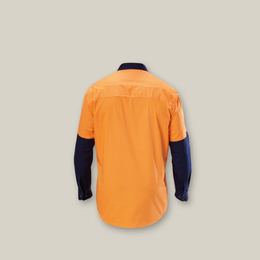 Clothing Hard Yakka Hi-Vis | Core Hi-Vis 2 Tone Vented Long Sleeve Shirt