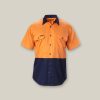 Clothing Hard Yakka Hi-Vis | Core Hi-Vis 2 Tone Vented Short Sleeve Shirt