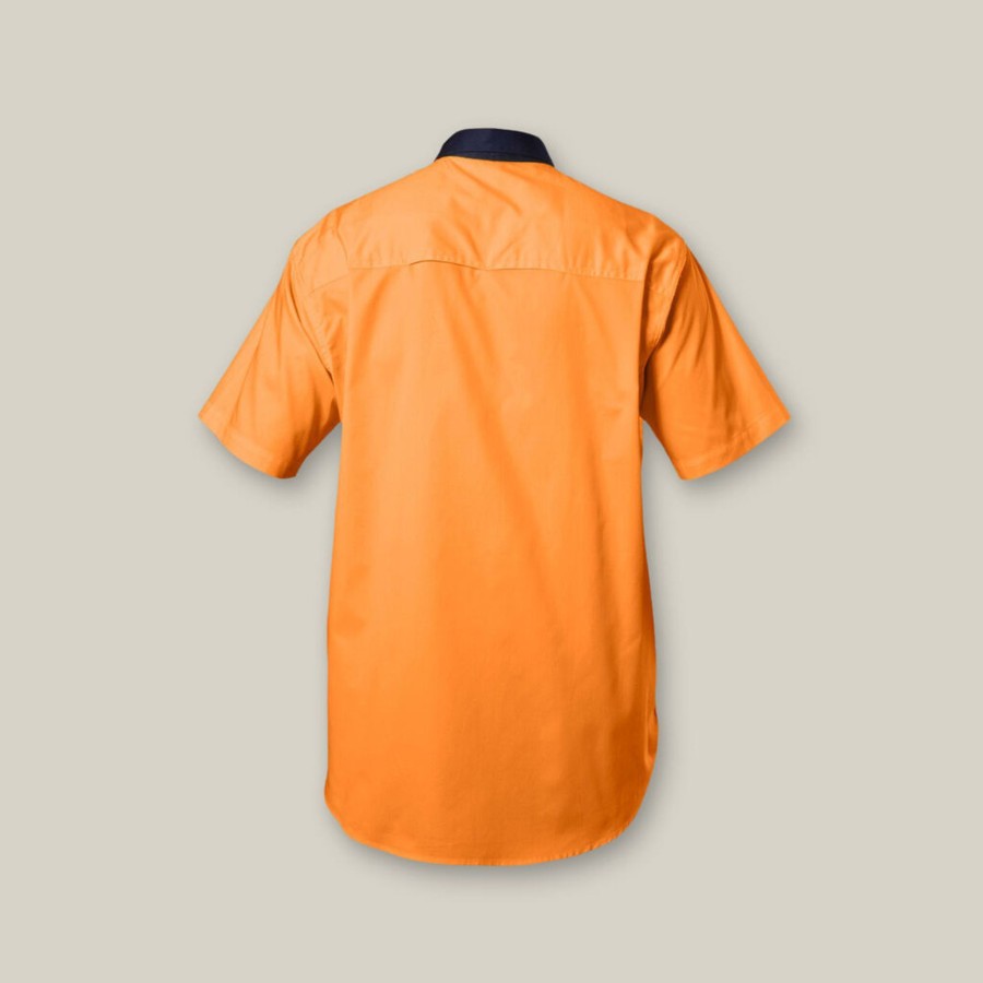 Clothing Hard Yakka Hi-Vis | Core Hi-Vis 2 Tone Vented Short Sleeve Shirt