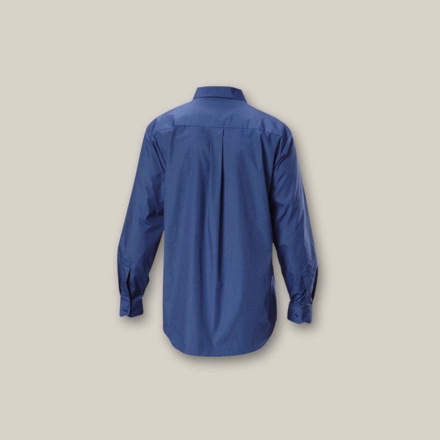 Clothing Hard Yakka Shirts | Long Sleeve Permanent Press Crease Free Poly Cotton Shirt