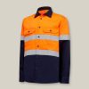 Clothing Hard Yakka Hi-Vis | Core Hi-Vis 2 Tone Taped Cotton Drill Shirt