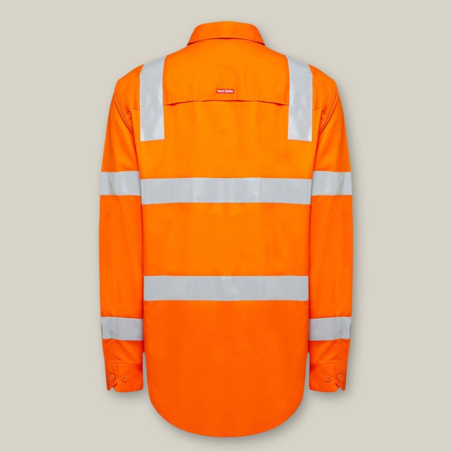 Clothing Hard Yakka Hi-Vis | Biomotion Hi-Vis Taped Cotton Shirt