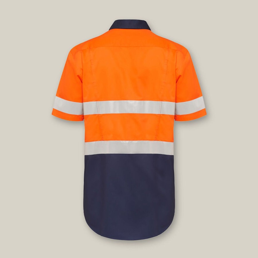 Clothing Hard Yakka Hi-Vis | Core Hi-Vis 2 Tone Taped Vented Short Sleeve Shirt