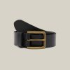 Accessories Hard Yakka | Embossed Leather & Brass Buckle Belt