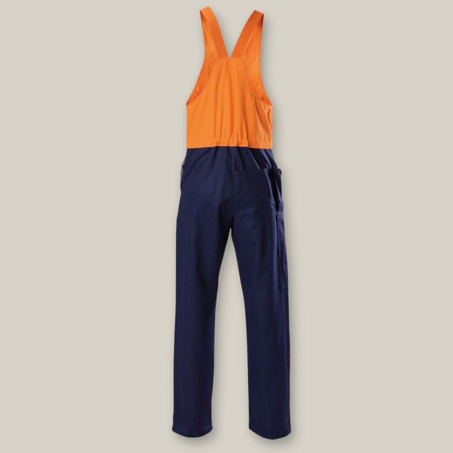 Clothing Hard Yakka Hi-Vis | Hi-Vis 2Tone Action Back Cotton Drill Overall