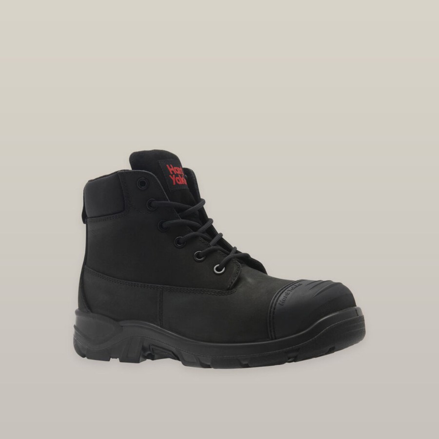 Boots Hard Yakka Zip Sided | Toughmaxx 6Z Steel Toe Safety Boot - Black