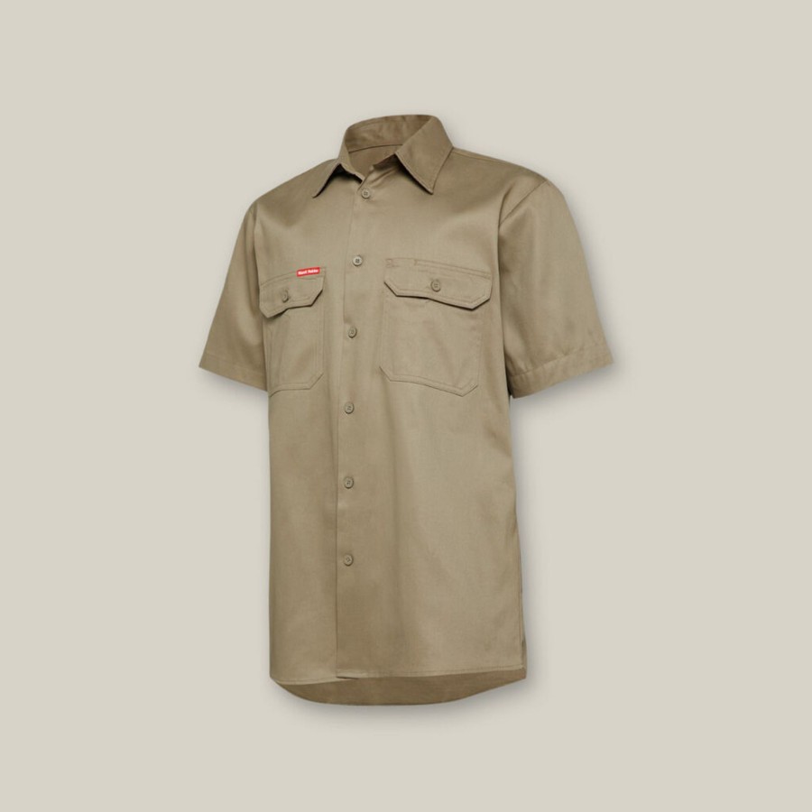 Clothing Hard Yakka Shirts | Core Short Sleeve Lightweight Vented Cotton Shirt