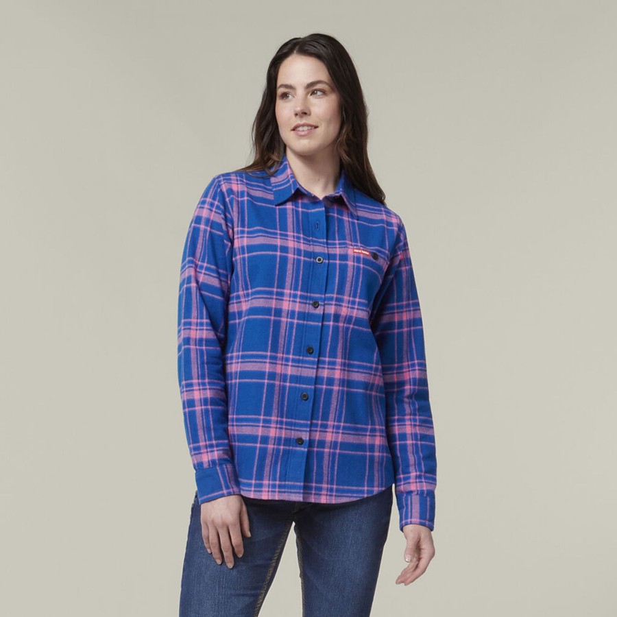 Clothing Hard Yakka Shirts | Women'S Check Flannie