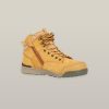 Boots Hard Yakka Zip Sided | 3056 Lace Up & Side Zip Steel Toe Safety Boot - Wheat